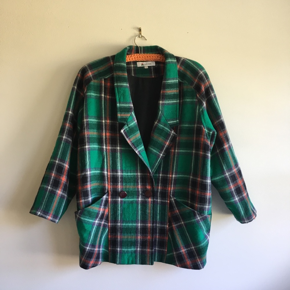VINTAGE Wool Double Breasted Blazer